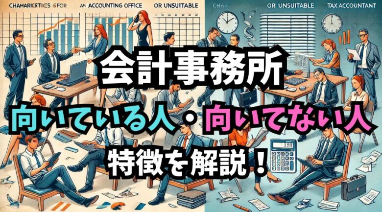 【税理士が解説】会計事務所に向いている人・向いていない人の特徴